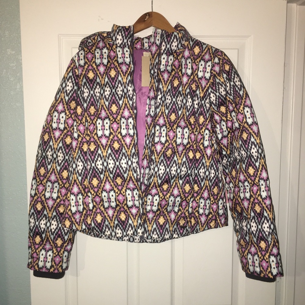 NWT Levi’s Jr Down Puffer Detachable Hood Jacket L